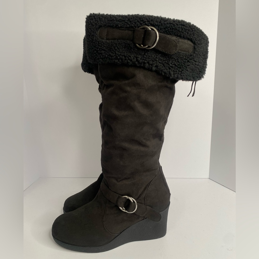 Lane Bryant | Knee High | Wedge | Black Boots | Women’s Size 11
